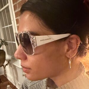 Dolce & Gabbana Crystal and White Sunglasses